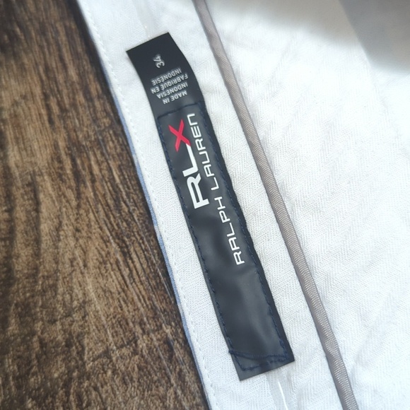 Ralph Lauren RLX Shorts Golf Performance Flat Front Size 34x7" Inseam in Blue - Picture 4 of 7